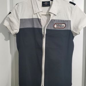 NEW Harley Davidson Short Sleeve Racing Shirt size Medium
